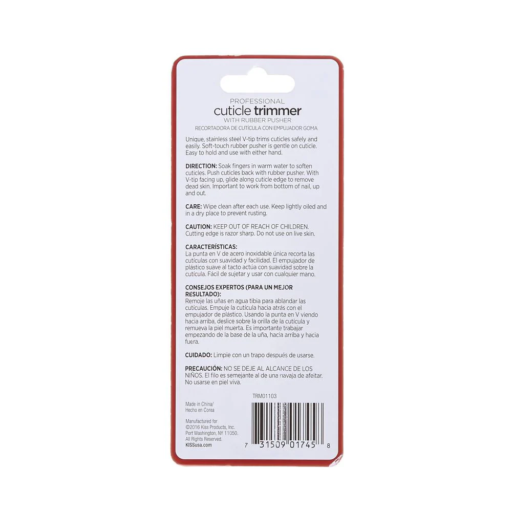 KISS NEW YORK Cuticle Trimmer โ V-Tip for Safe, Easy Trimming - Image 4
