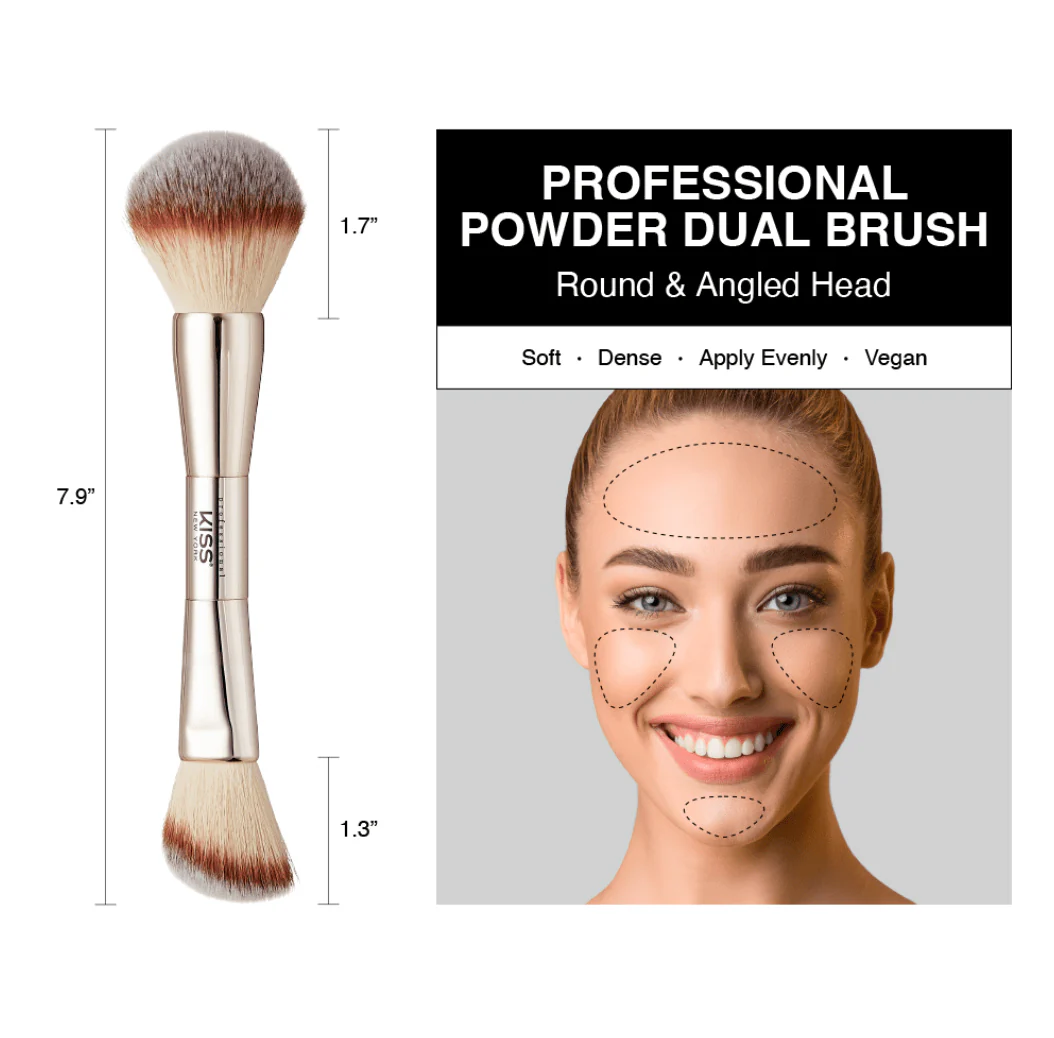 Kiss New York Dual Ended Makeup Brushes - Image 6