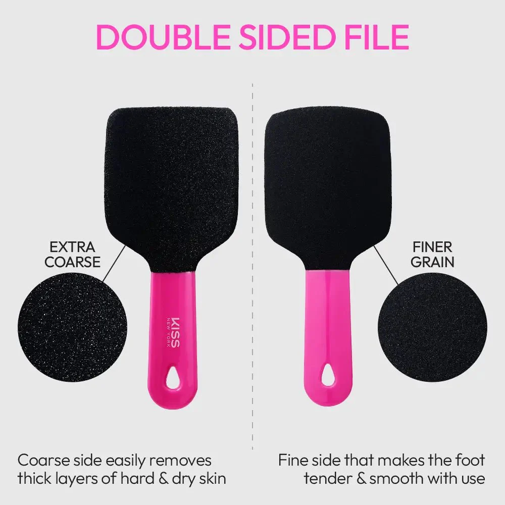 Kiss New York Dual-Sided Foot File – Quickbuff - Image 2