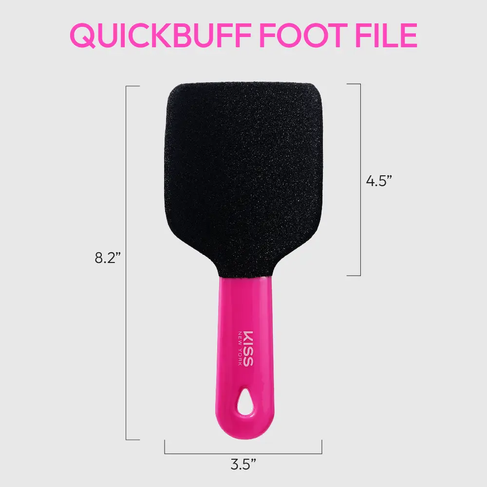 Kiss New York Dual-Sided Foot File – Quickbuff - Image 6
