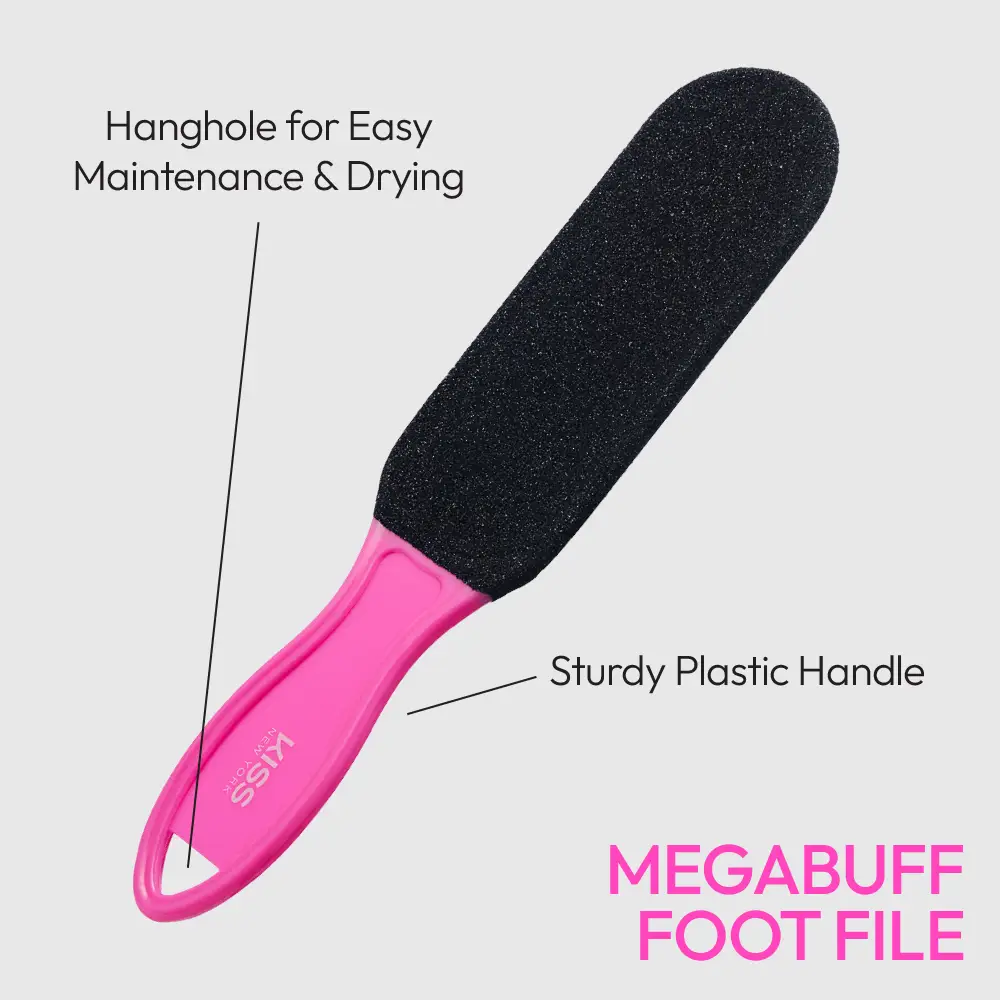 Kiss New York Dual-Sided Foot File ā Ultra & Mega Buff - Image 9