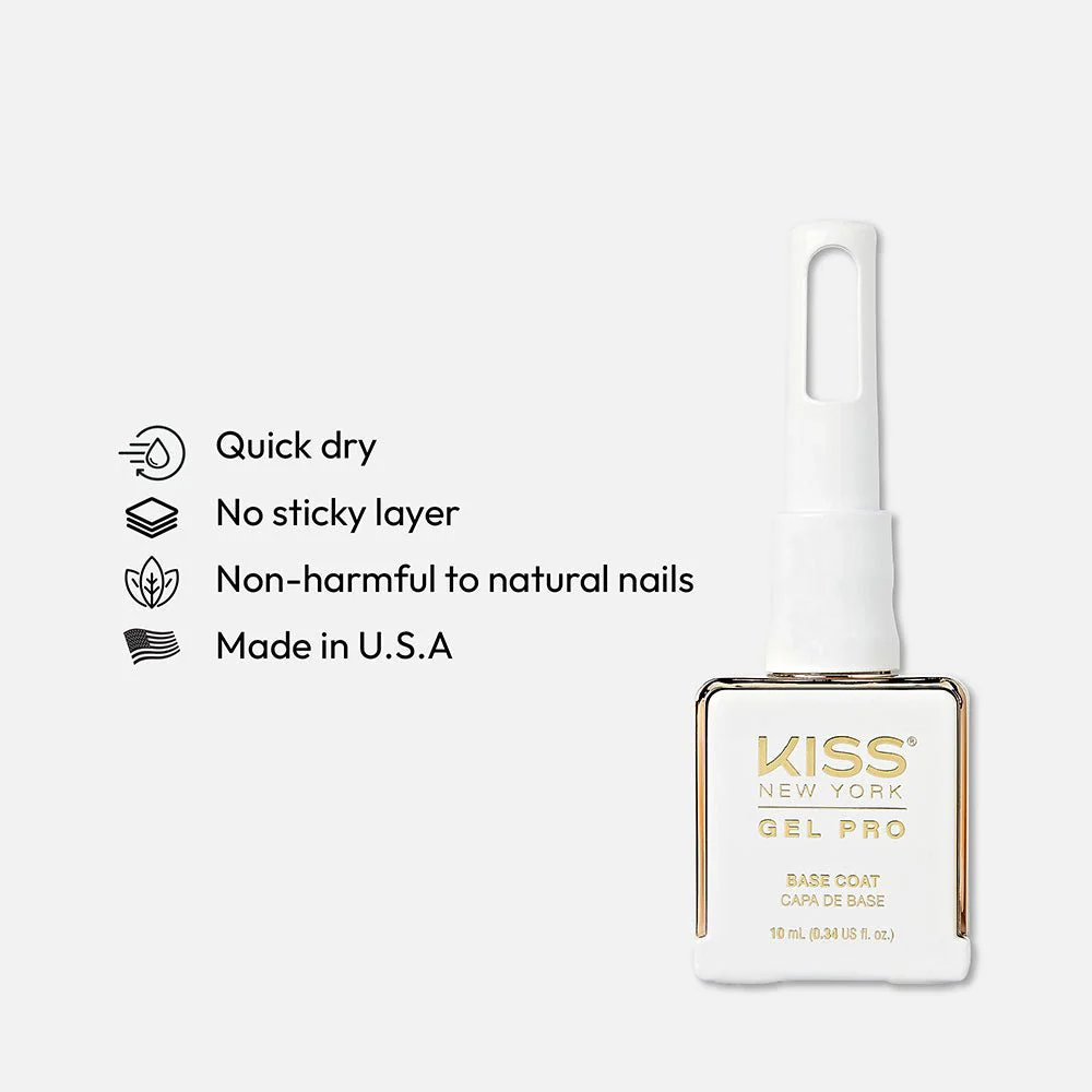 KISS NEW YORK Gel Pro Base Coat – Long-Lasting Grip - Image 4