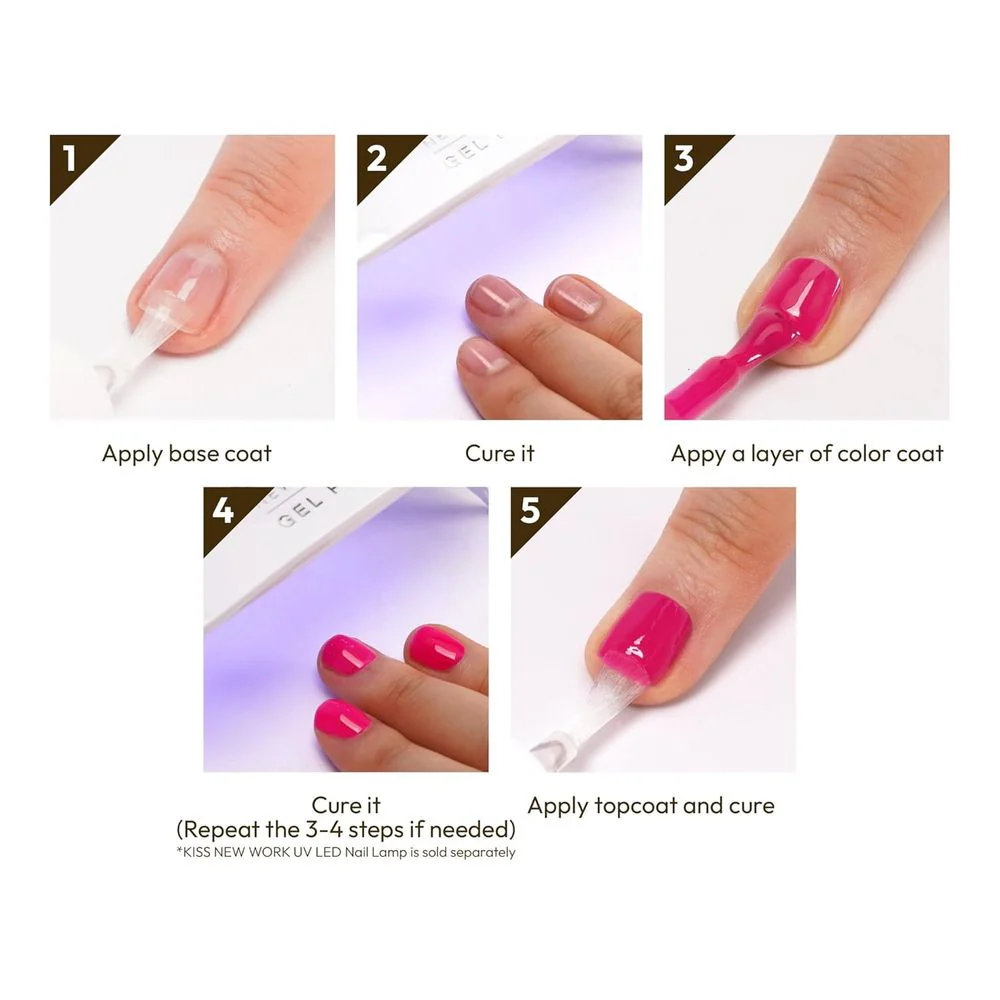 Kiss New York Gel Pro β "Under the Pecan Tree" Gel Nail Polish (10ml) - Image 5