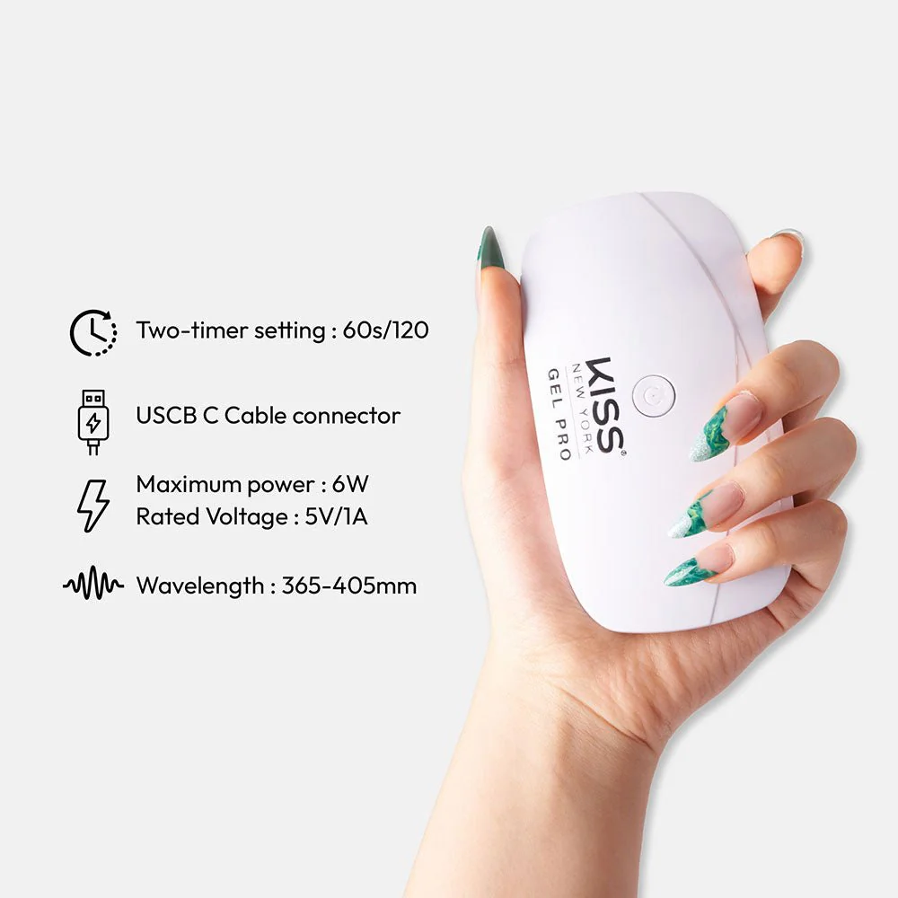 Kiss New York Gel Pro UV Gel Nail Lamp - Compact - Image 3