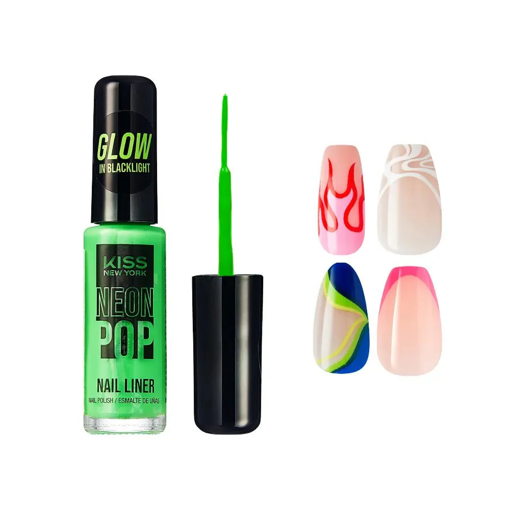 Kiss New York Precision Brush Neon Nail Art Liner - Image 11