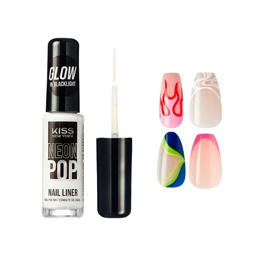 Kiss New York Precision Brush Neon Nail Art Liner - Image 4
