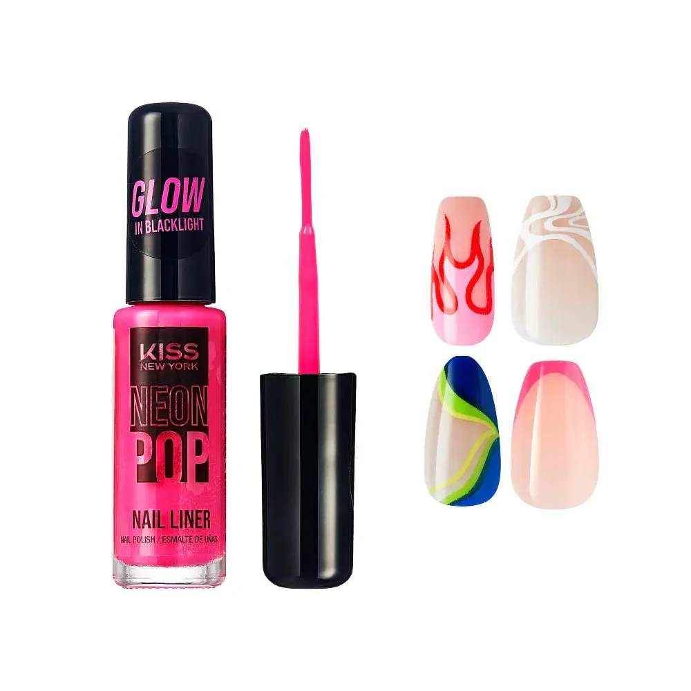 Kiss New York Precision Brush Neon Nail Art Liner - Image 8