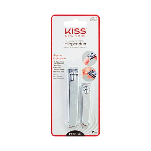 KISS NEW YORK Premium Precision Clipper Duo β Dual Clippers for Clean