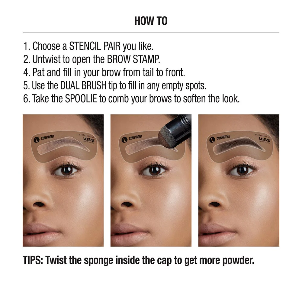 Kiss New York Professional Instant Brow Stamp - Image 2