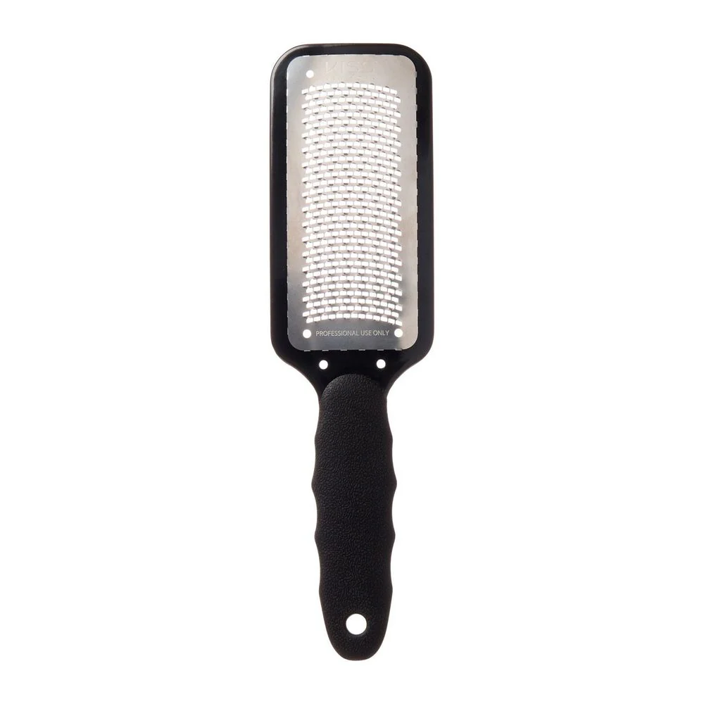 KISS Pedicure File – Double-Sided Wood with Stainless Steel Blade - Image 2