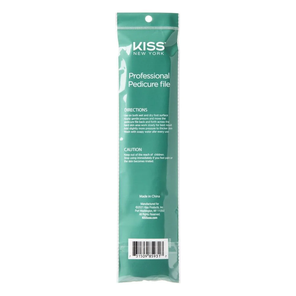 KISS Pedicure File – Double-Sided Wood with Stainless Steel Blade - Image 6