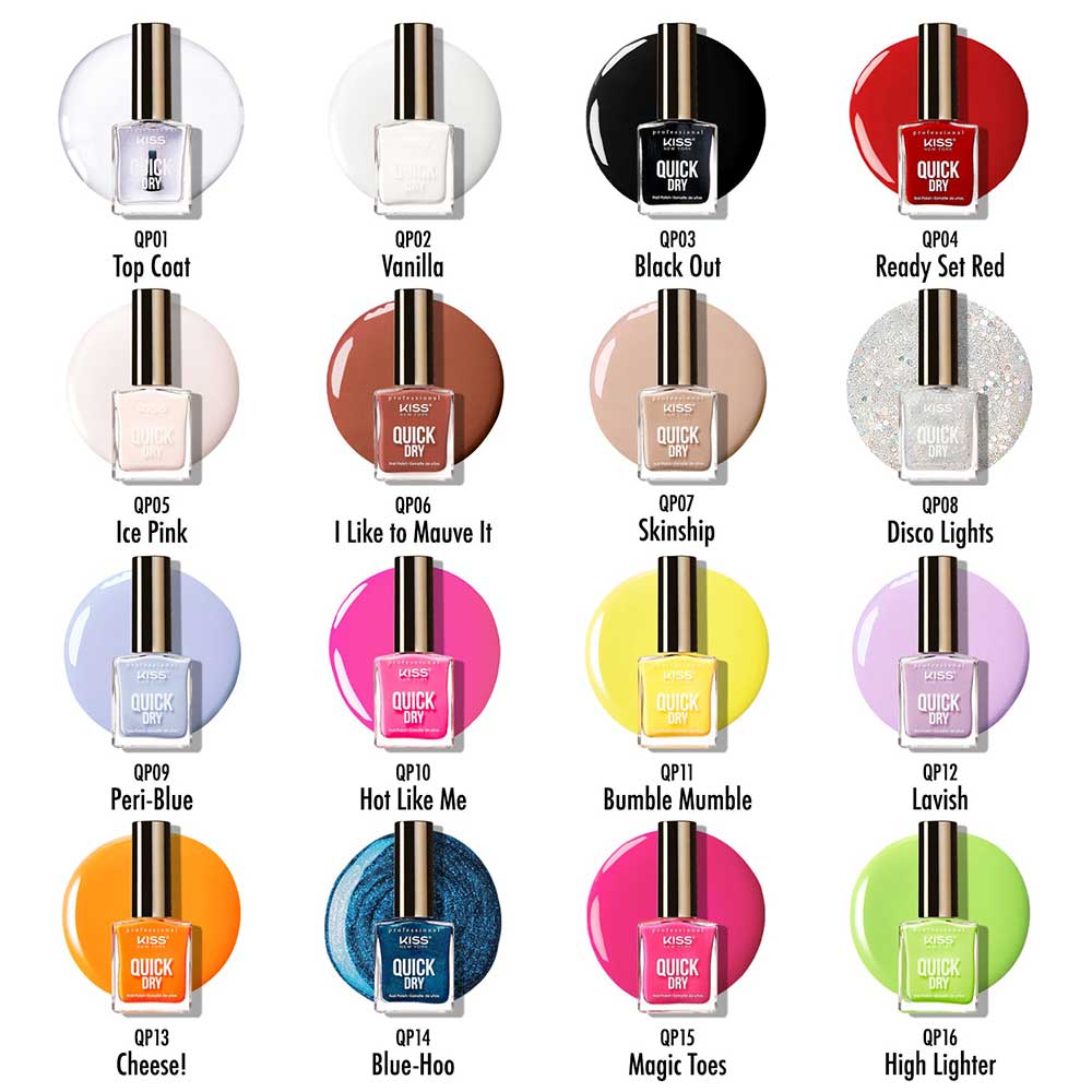 KISS NEW YORK PROFESSIONAL β Quick Dry Nail Polish
