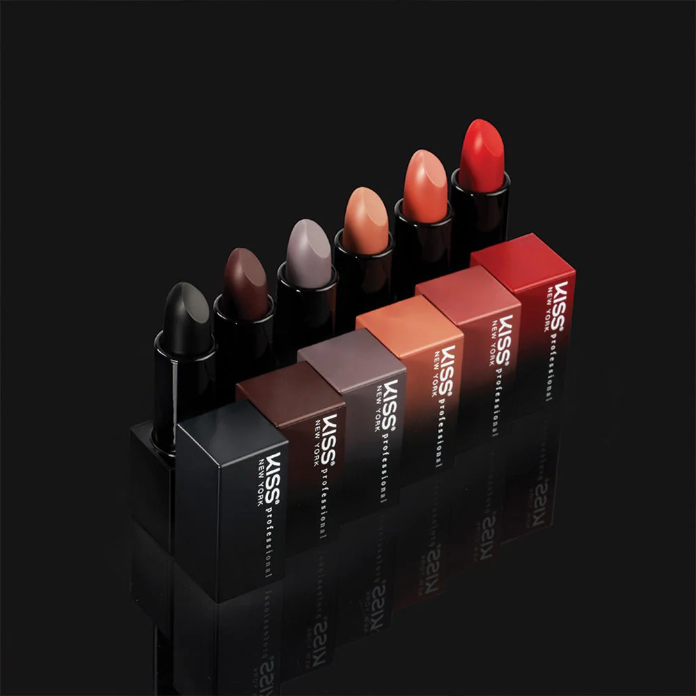 KISS NEW YORK PROFESSIONAL β Richly Pigmented Satin Lipstick