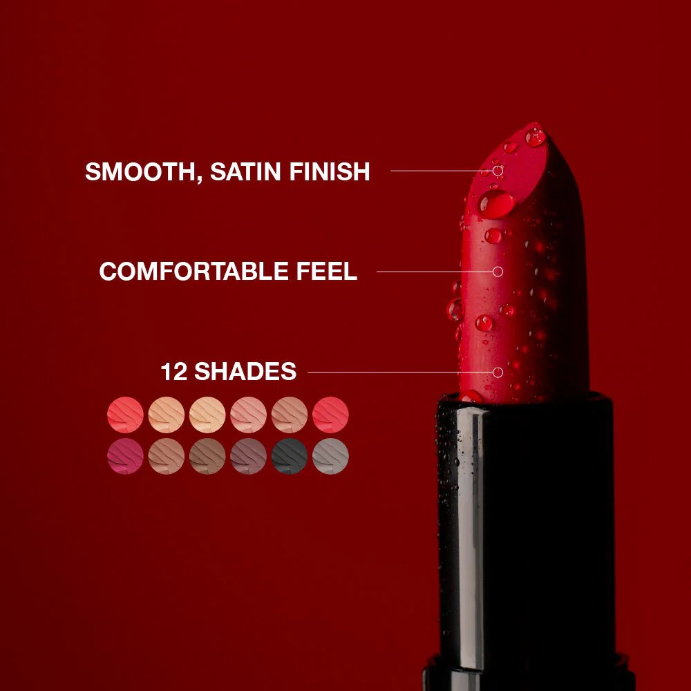 KISS NEW YORK PROFESSIONAL β Richly Pigmented Satin Lipstick - Image 4