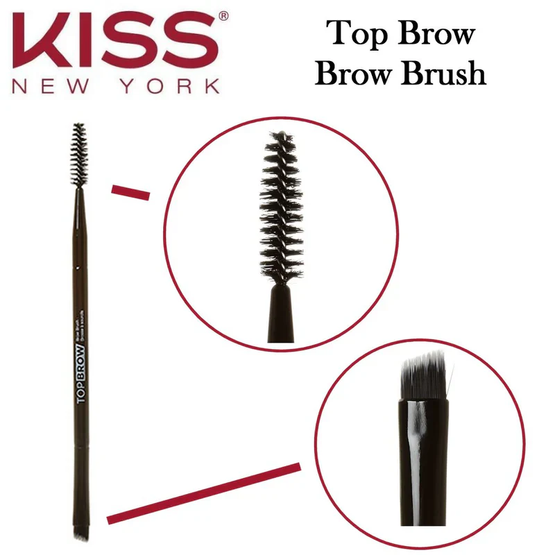 Kiss New York Professional Top Brow Dual-Ended Brow Brush - Image 4