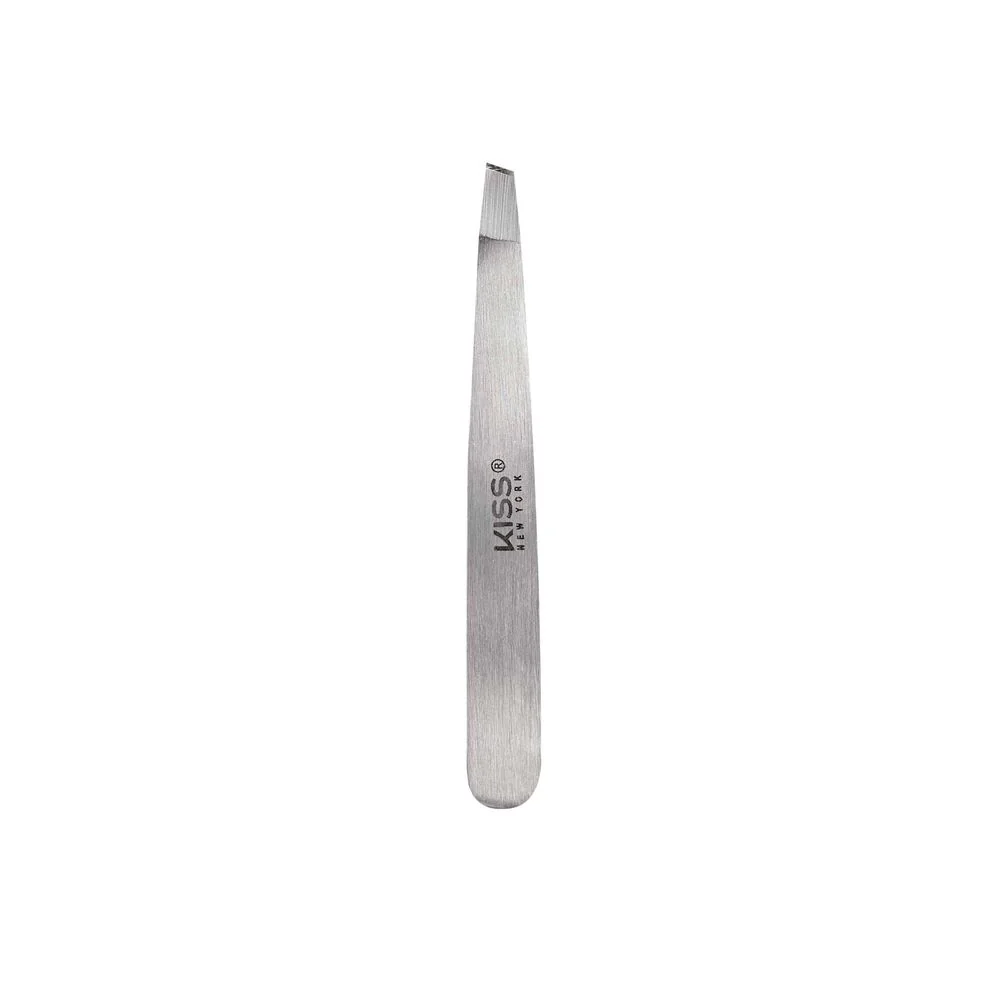 KISS NEW YORK Travel Slant Tweezer – Compact Brow Tool with Pouch - Image 2