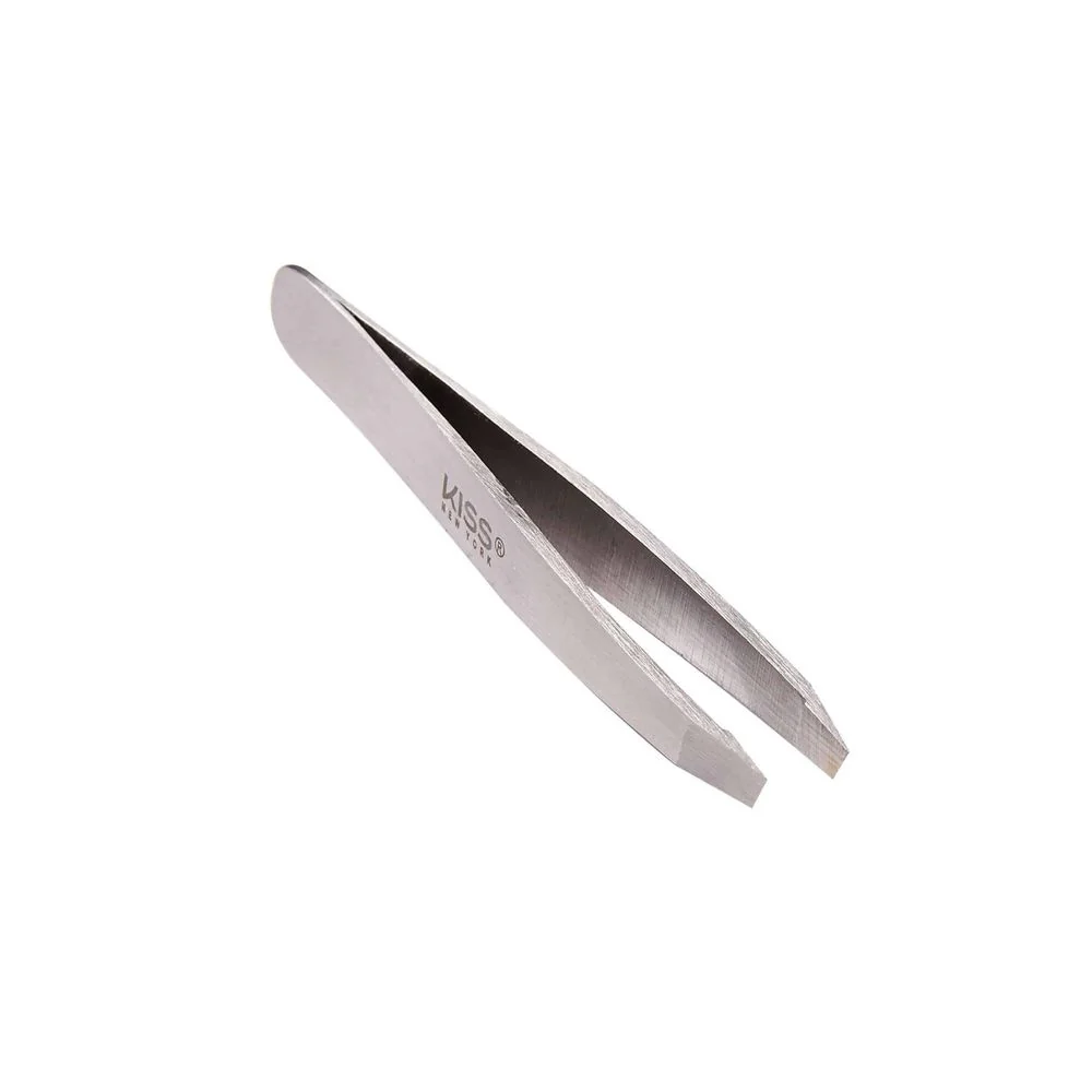 KISS NEW YORK Travel Slant Tweezer – Compact Brow Tool with Pouch - Image 3