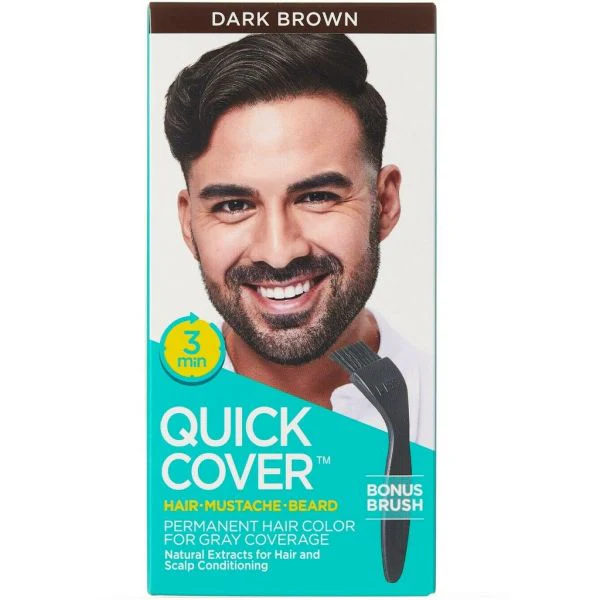Kiss Quick Cover for Men β Hair, Beard & Mustache 5 Shades - Image 5