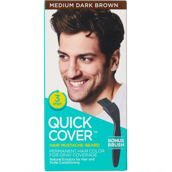 Kiss Quick Cover for Men β Hair, Beard & Mustache 5 Shades - Image 6