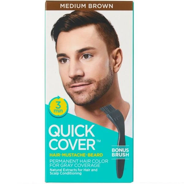 Kiss Quick Cover for Men β Hair, Beard & Mustache 5 Shades - Image 7