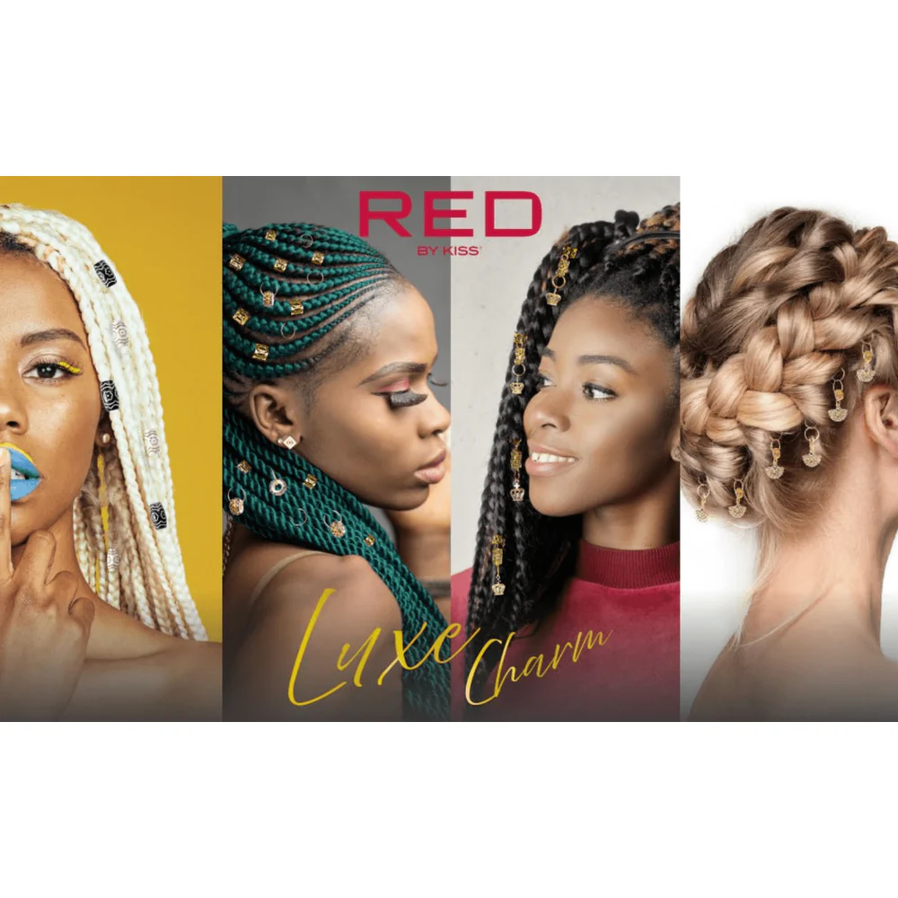 Red By Kiss Red Braid Charm Signature Hoop