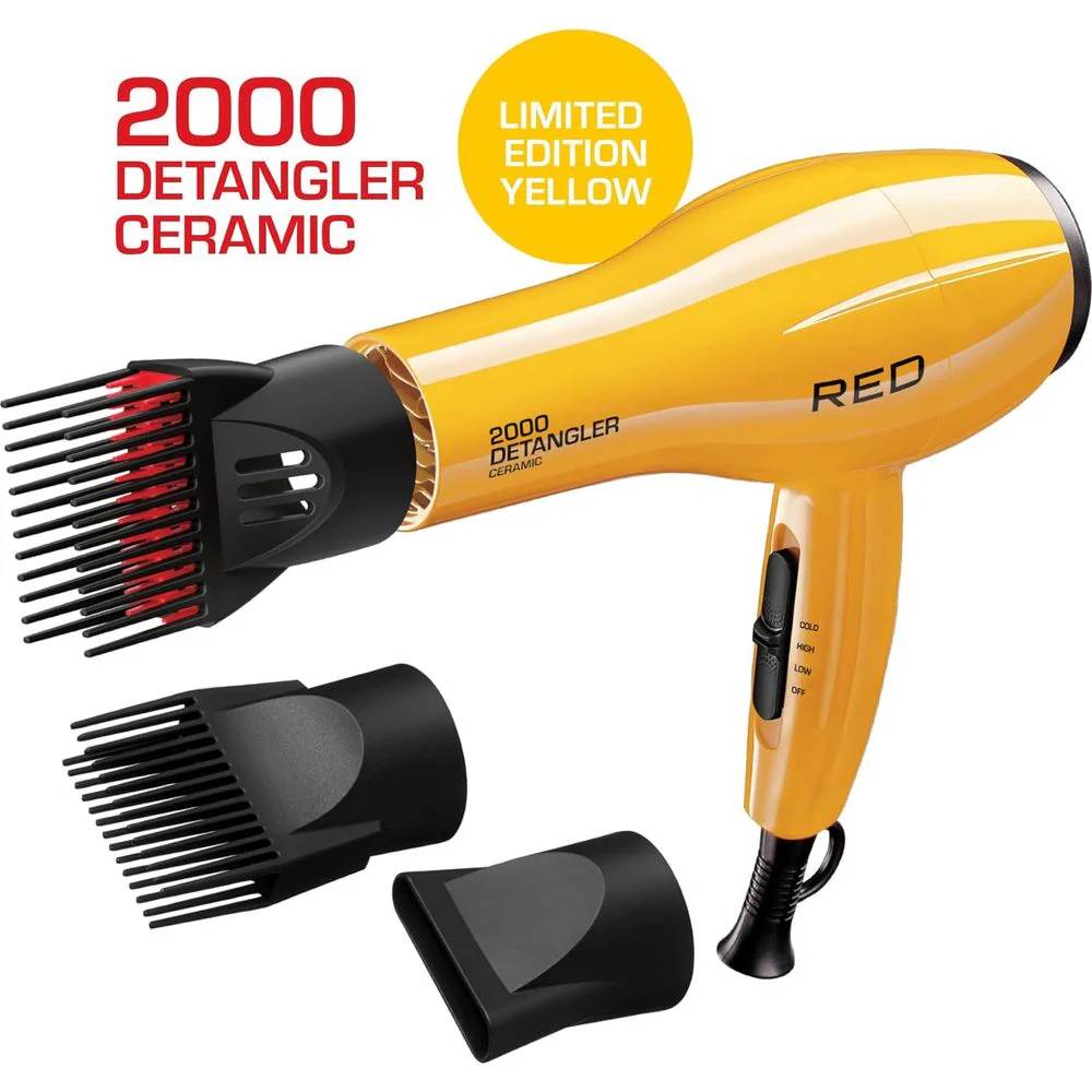 Red By Kiss Ceramic Detangler Hair Dryer - 2000W - Image 2