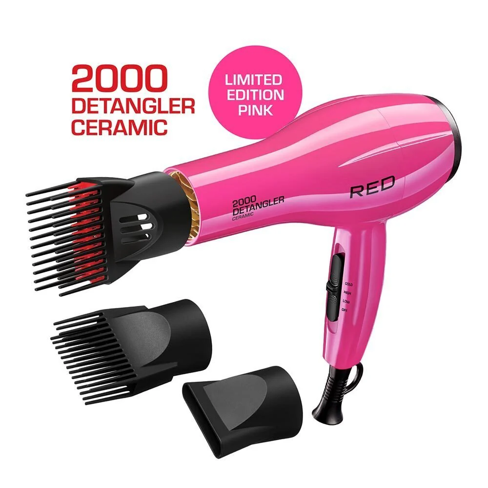 Red By Kiss Ceramic Detangler Hair Dryer - 2000W - Image 3