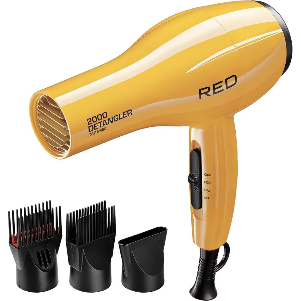 Red By Kiss Ceramic Detangler Hair Dryer - 2000W - Image 5
