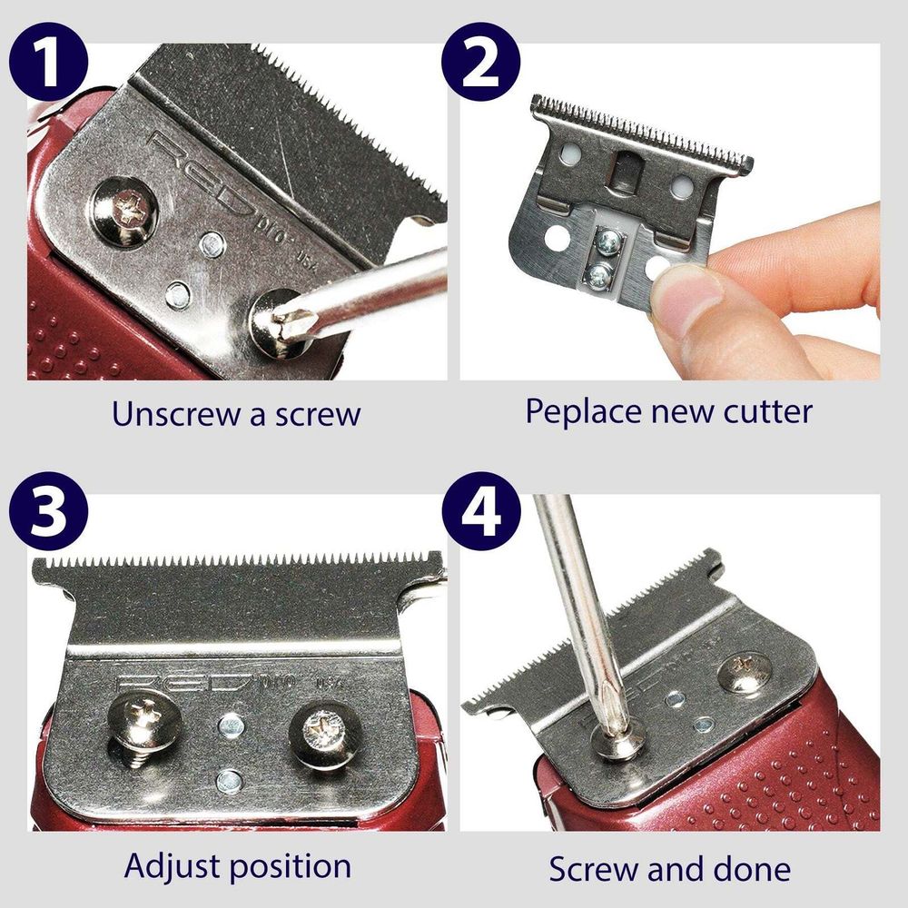 Kiss Red Pro Edgelining T-Shaper Hair Trimmer - Image 7