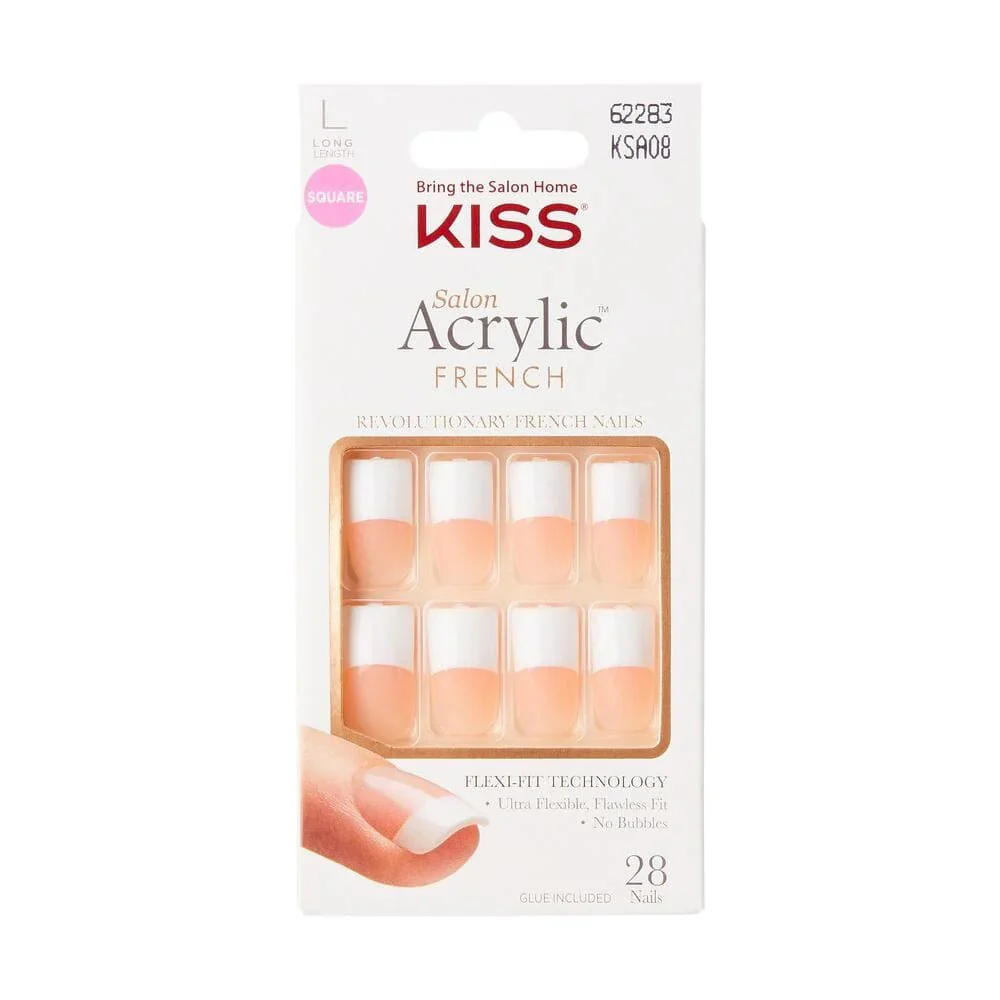 KISS Salon Acrylic French Nails β Elegant & Classic β KSA Series - Image 3