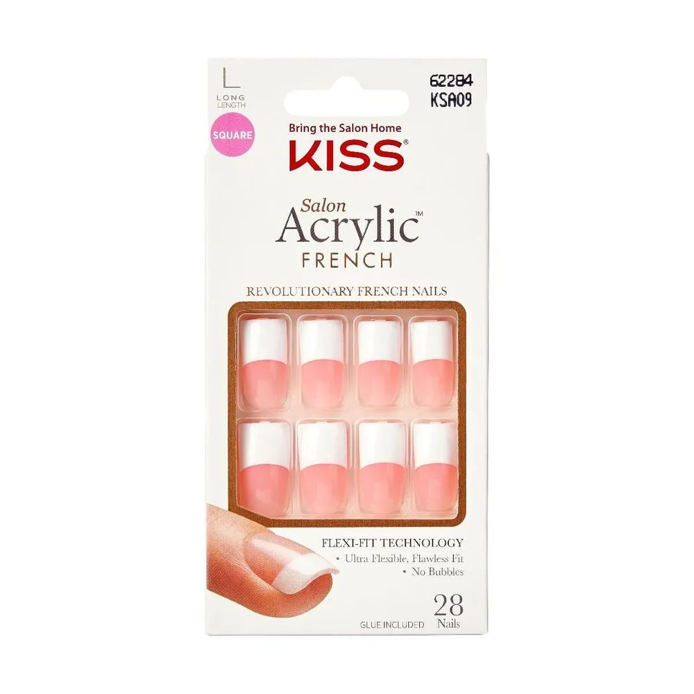 KISS Salon Acrylic French Nails β Elegant & Classic β KSA Series - Image 4