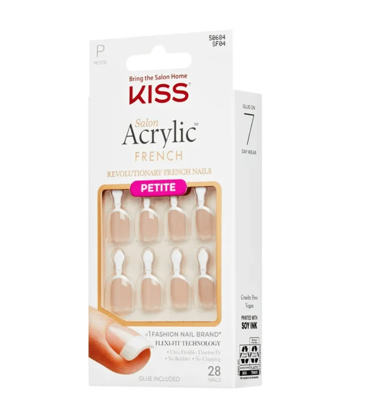 KISS Salon Acrylic French Nude Nails β 28 Nails with Glue - Image 3