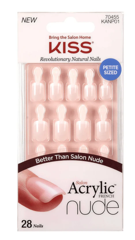 KISS Salon Acrylic French & Nude Press-On Nails – 1 Kit - Image 3