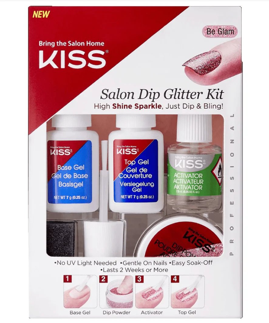 KISS Salon Dip Glitter Nail Kit