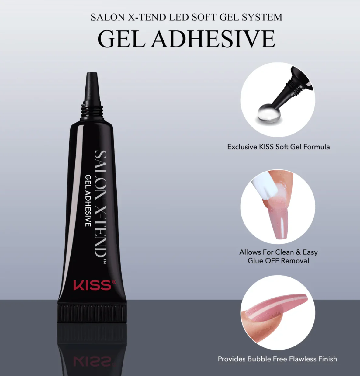 KISS Salon X-tend Soft Gel Adhesive – 10ml - Image 8