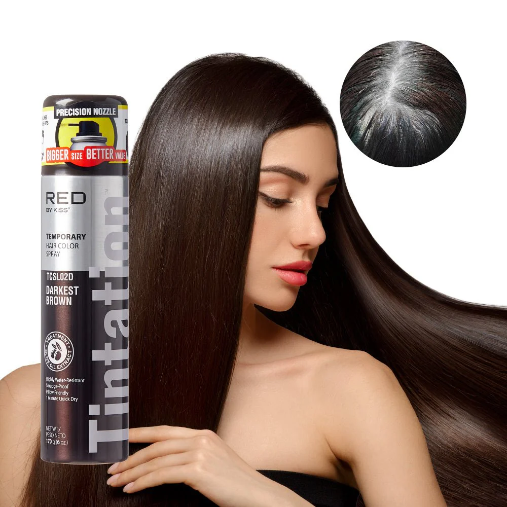 Kiss Tintation Temporary Hair Color Root Touch Up Spray – L - Image 2