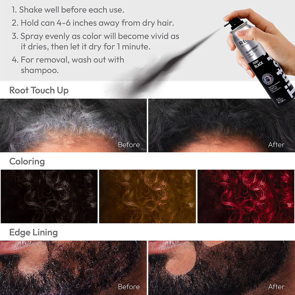 Kiss Tintation Temporary Hair Color Root Touch Up Spray – 2.8oz - Image 5