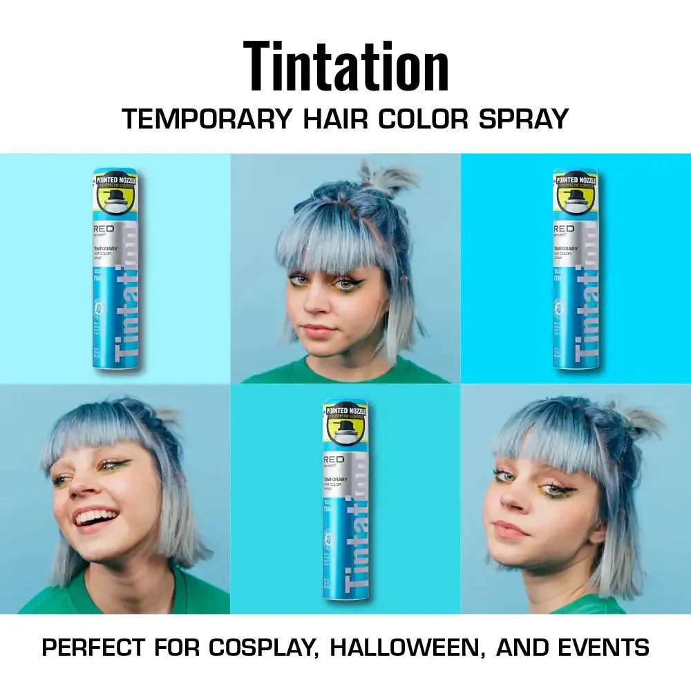 Red by Kiss Tintation Temporary Hair Color Spray – Vibrant Collection - Image 28