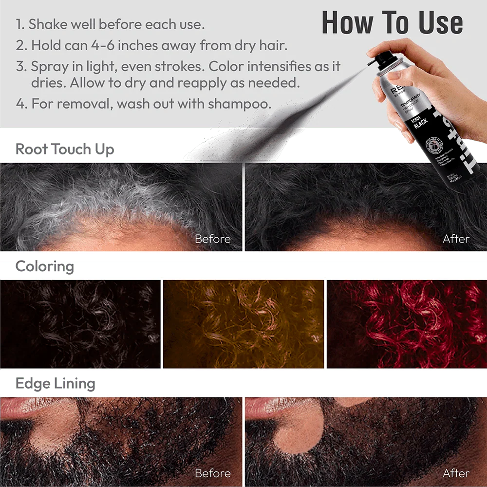 Kiss Tintation Temporary Hair Color Root Touch Up Spray - Image 13