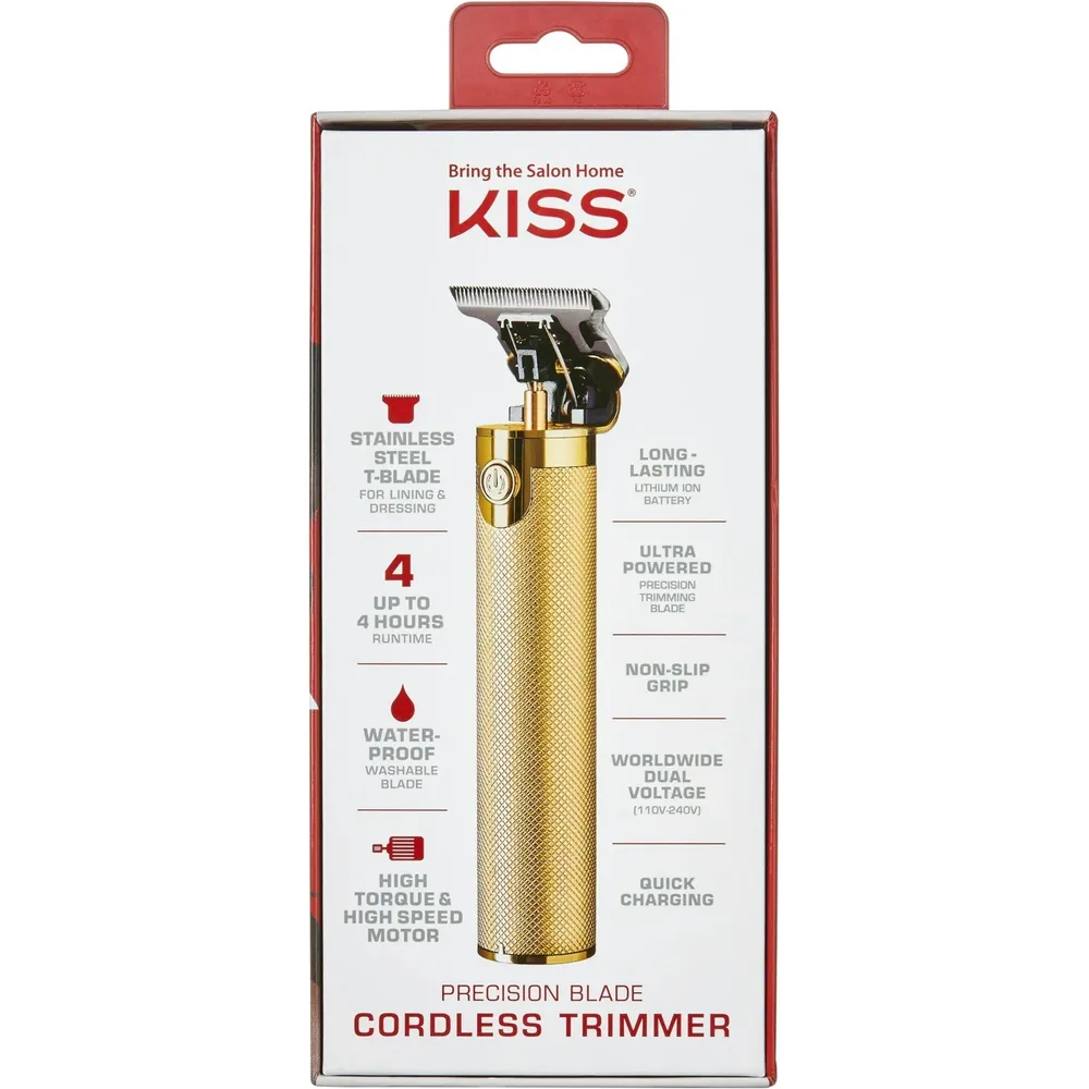 KISS USA Precision Blade Cordless USB Hair Trimmer Clipper β 8-Piece Set - Image 7