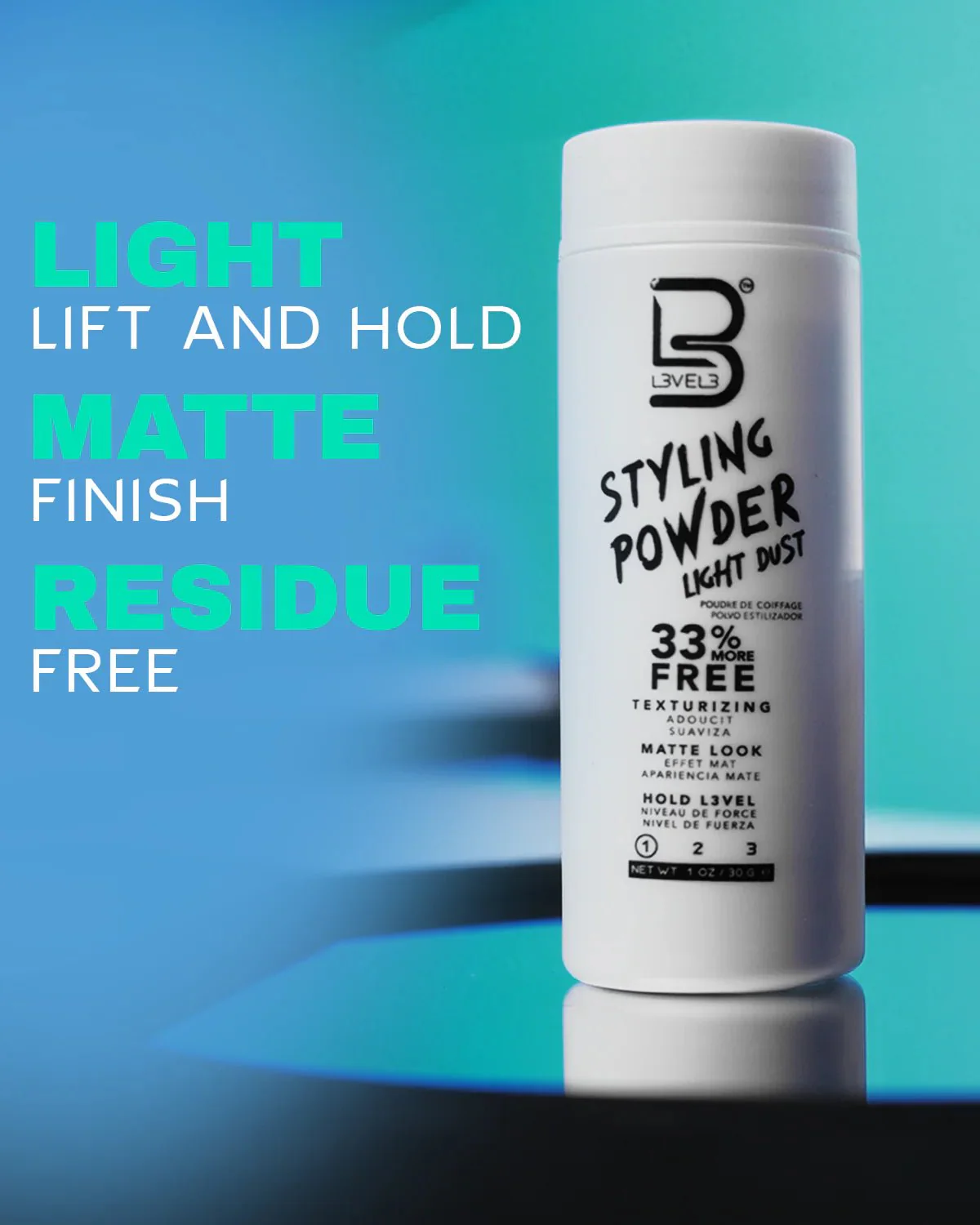 L3VEL3 Styling Powder Light Dust – 1oz - Image 2