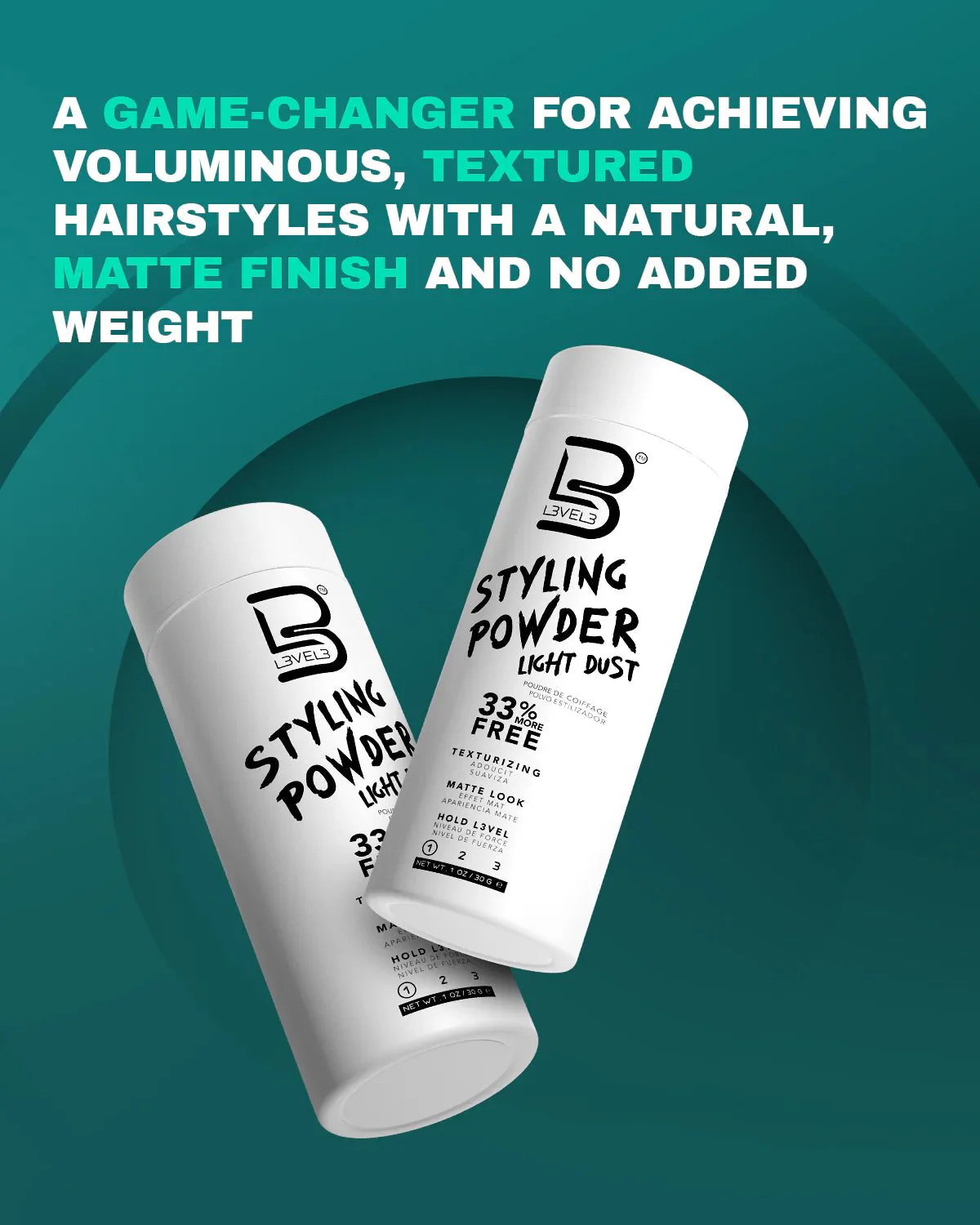 L3VEL3 Styling Powder Light Dust – 1oz - Image 3