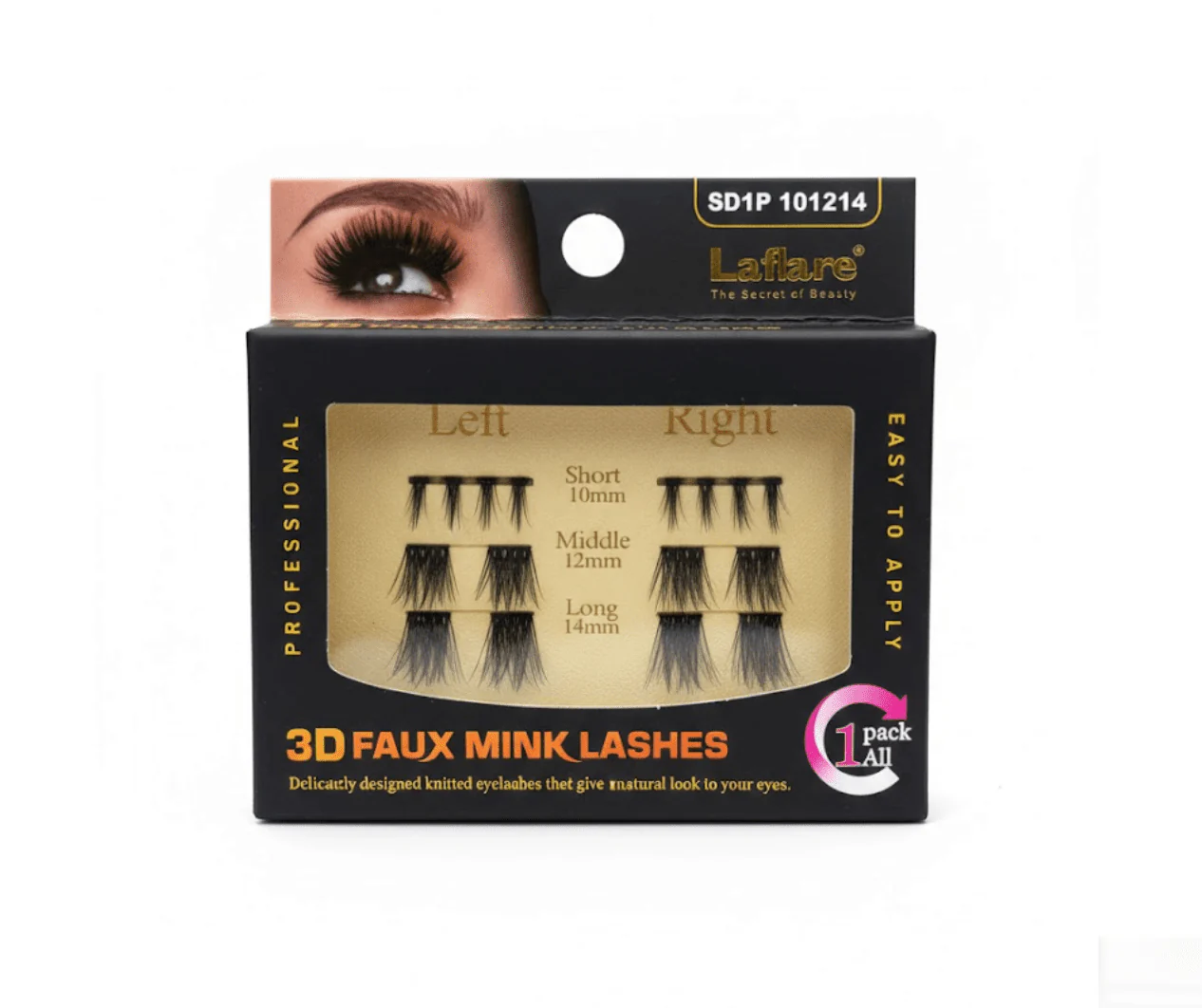 Laflare 3D Faux Mink Lashes โ 1 Pack