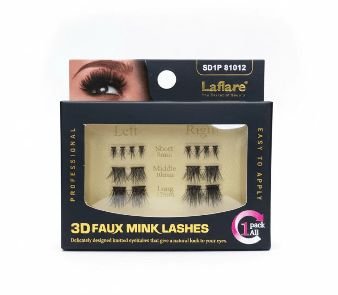 Laflare 3D Faux Mink Lashes โ 1 Pack - Image 2