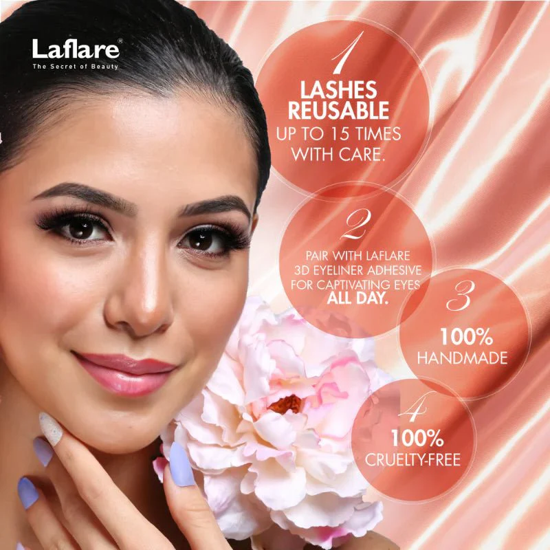 Laflare 3D Silk Mink Lashes – Styles 1 to 24 - Image 2