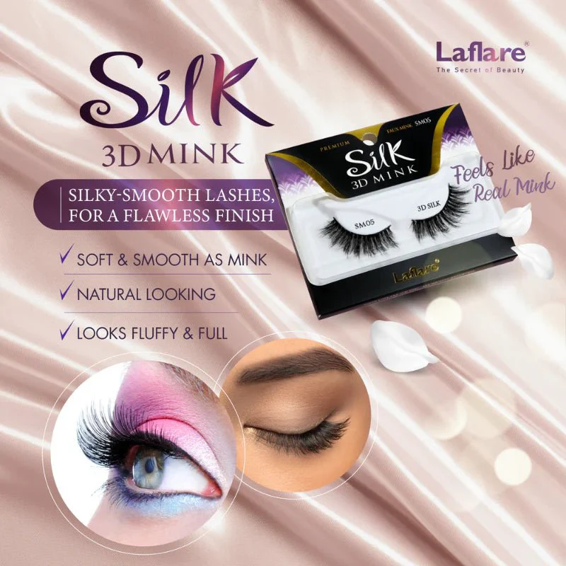 Laflare 3D Silk Mink Lashes – Styles 1 to 24 - Image 4