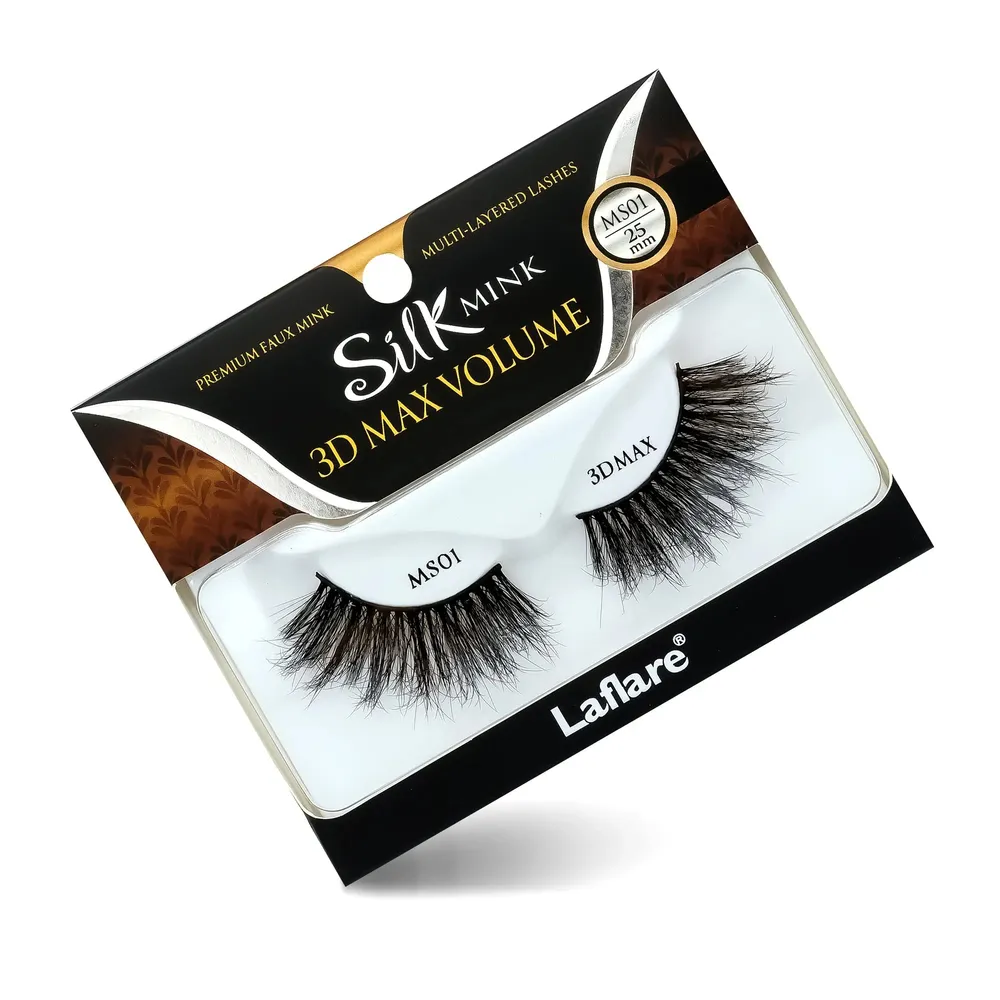 Laflare 3D Silk Mink Max Volume Lashes – 25mm - Image 7