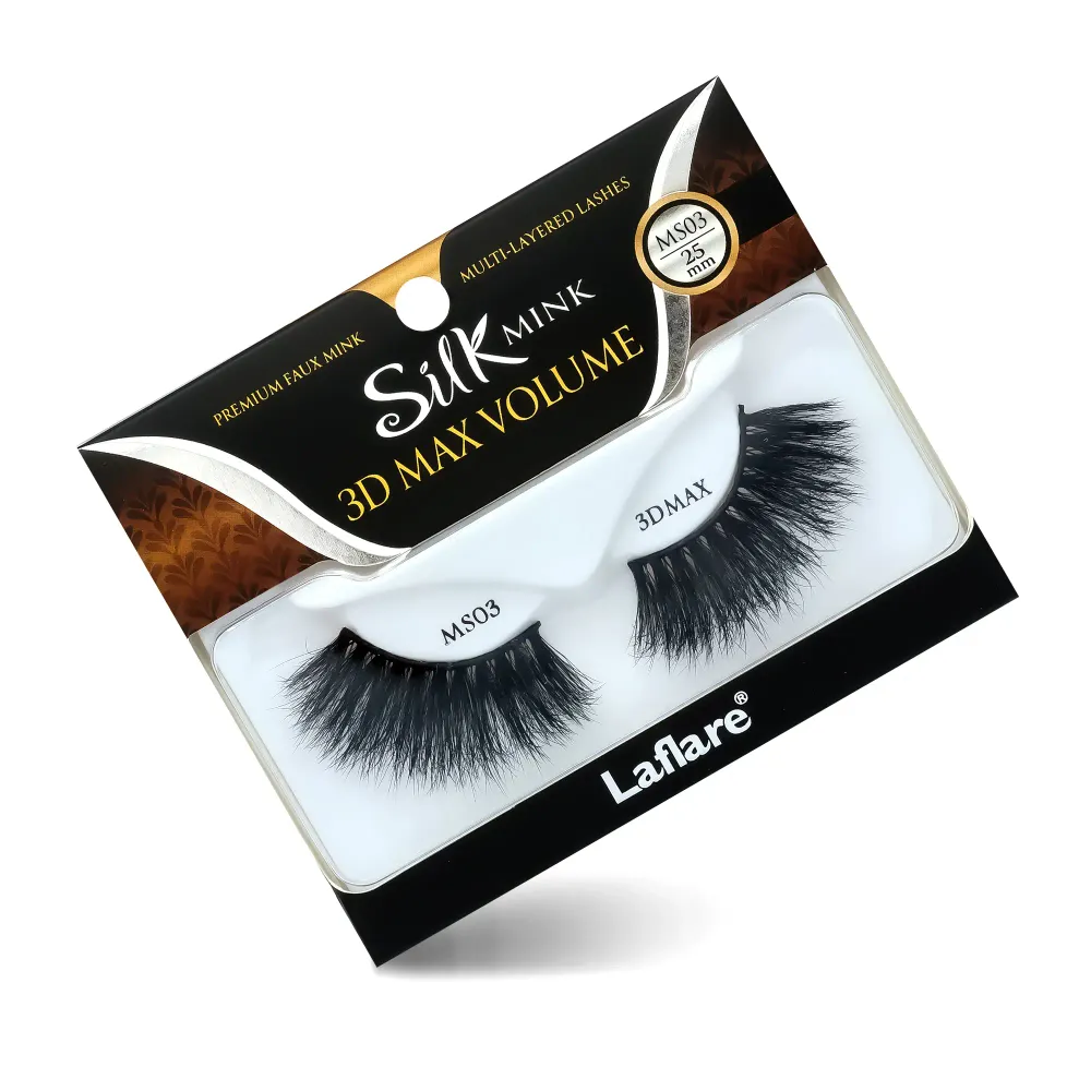 Laflare 3D Silk Mink Max Volume Lashes – 25mm - Image 9
