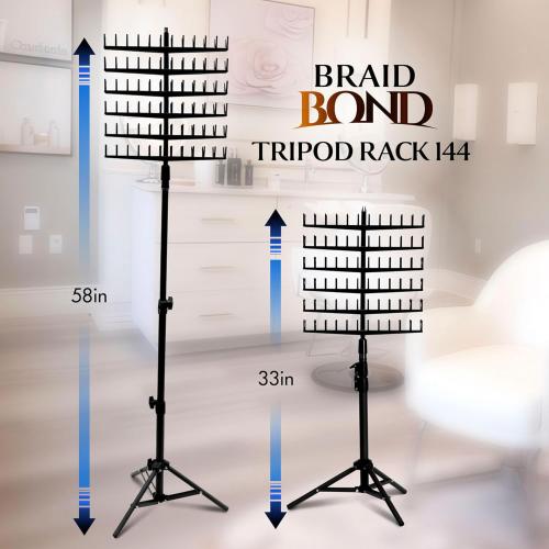 Laflare Braid Bond Tripod Hair Rack โ 144 Spool - Image 4