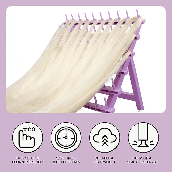 Laflare Braid Rack PP Hair Stand – 60 Spools - Image 3